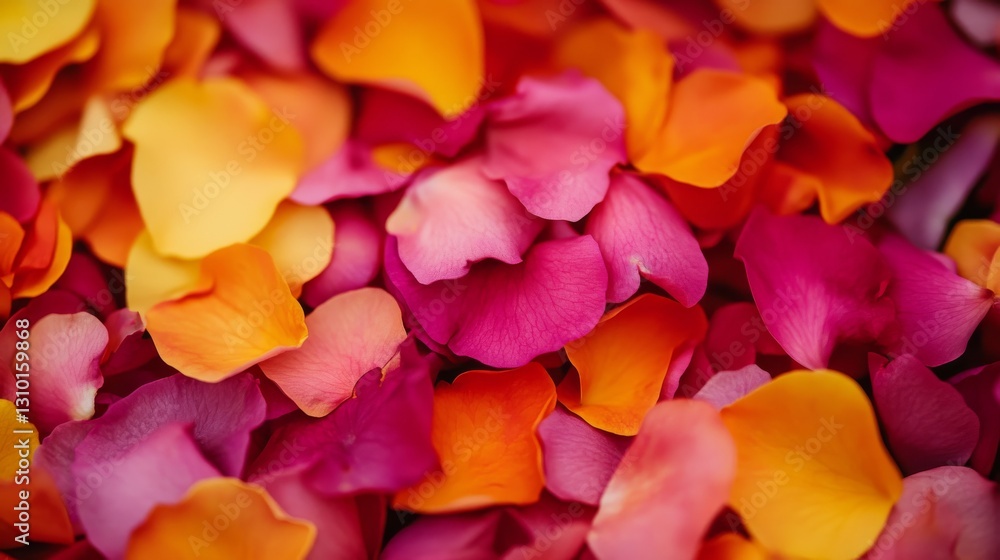Fototapeta premium A close-up of vibrant flower petals. 