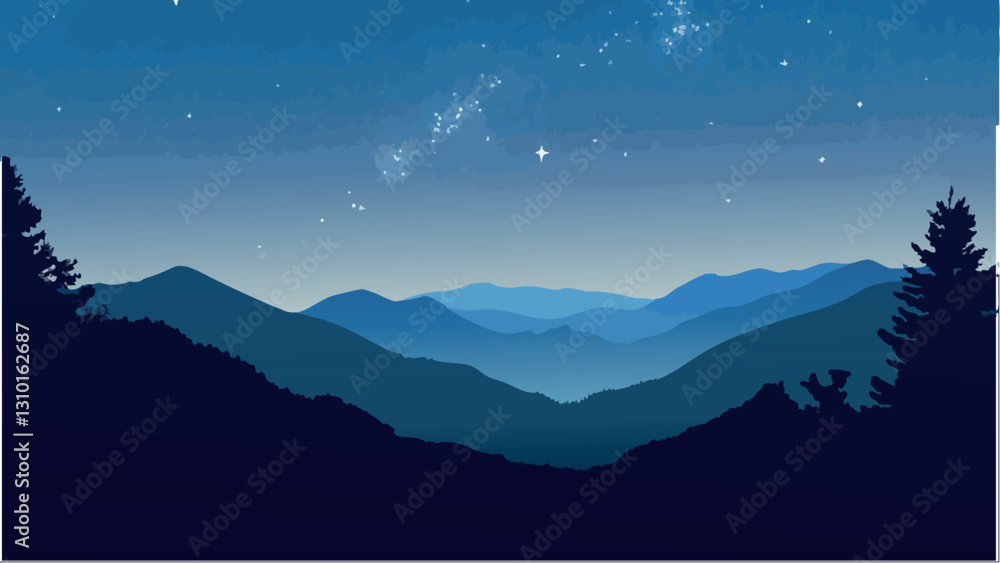 Cosmic Beauty Over the Smoky Mountains National Park .eps Cosmic Beauty Over the Smoky Mountains National Park .eps