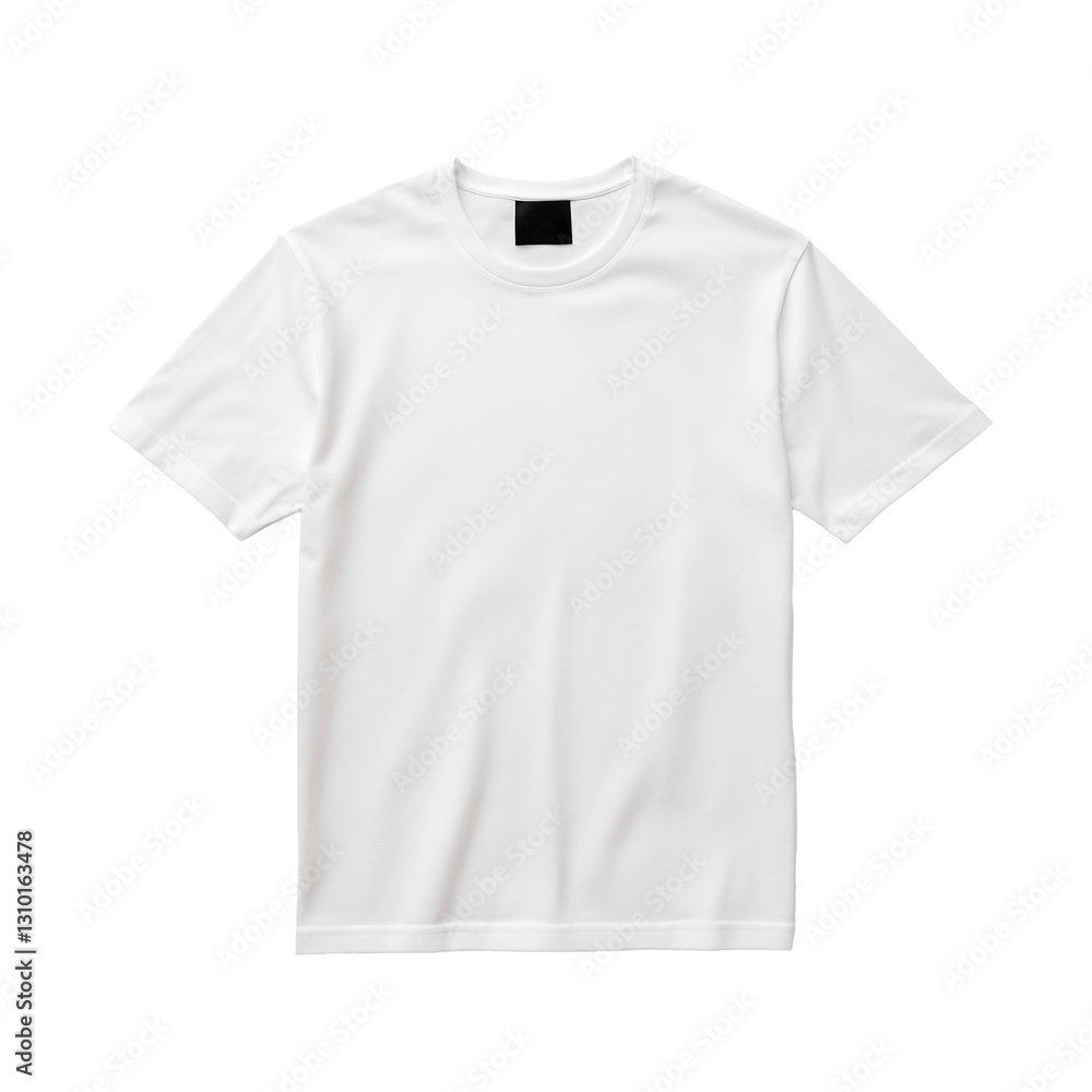 Plain white short sleeve t-shirt displayed against a simple background highlighting casual wear for everyday use