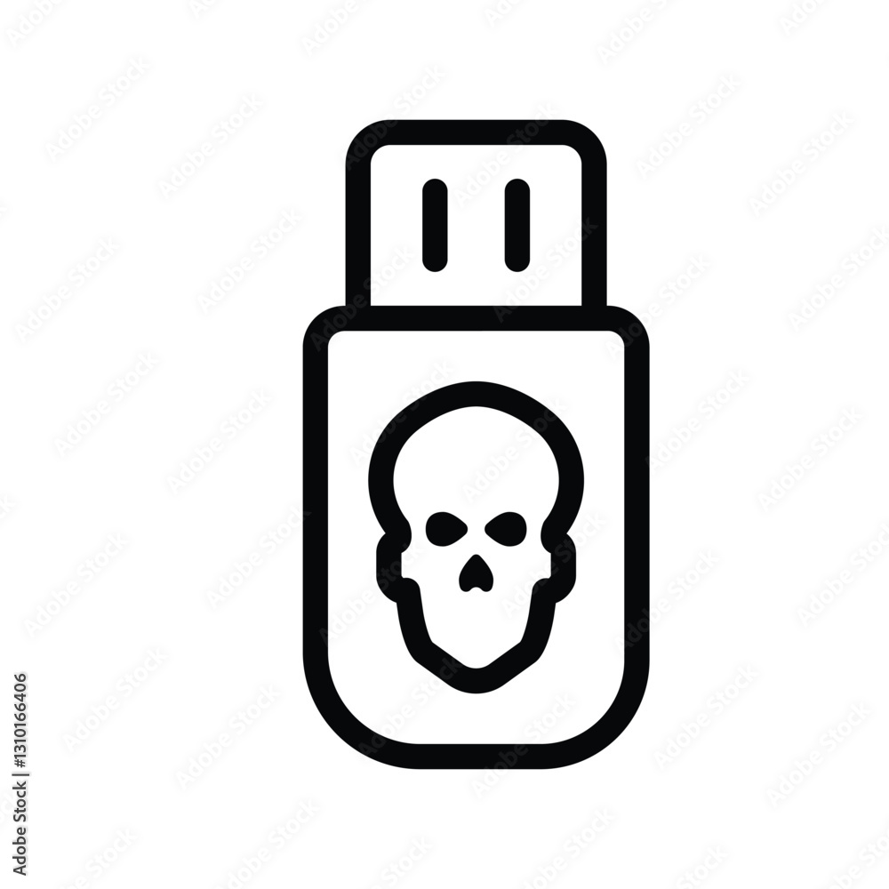 USB Virus Icon USB Virus Icon