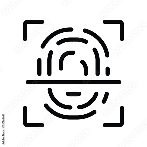 Finger print scan icon