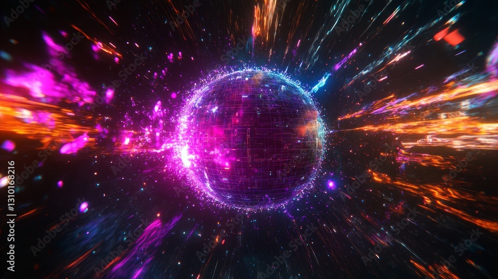 A futuristic digital globe centered, with blockchain nodes, data streams, and cryptocurrency transaction lines glowing in space. A futuristic digital globe centered, with blockchain nodes, data streams, and cryptocurrency transaction lines glowing in space.