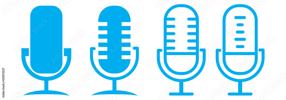 Microphone icon vector set. audio illustration sign collection. mic symbol. Microphone icon vector set. audio illustration sign collection. mic symbol.
