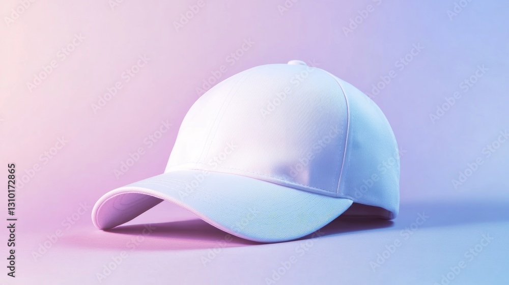 Fototapeta premium Stylish, blank white baseball cap