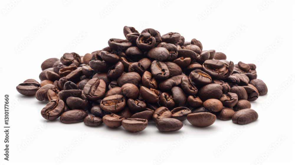Fototapeta premium coffee beans on white background