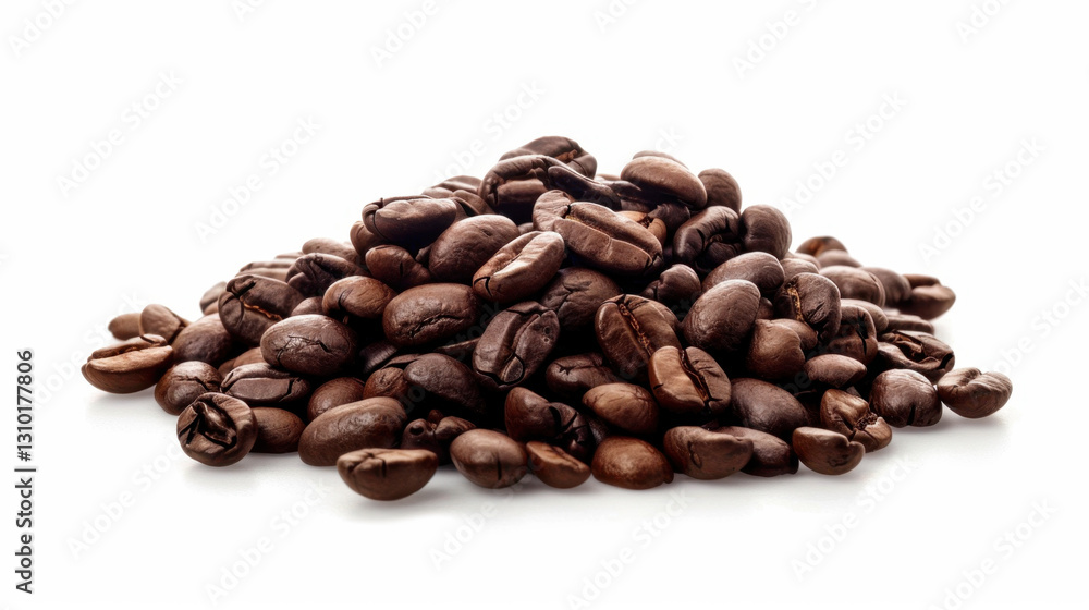 Obraz premium coffee beans on white background