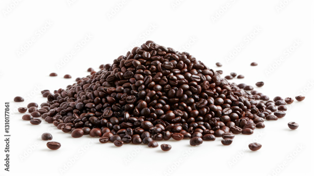 coffee beans on white background coffee beans on white background