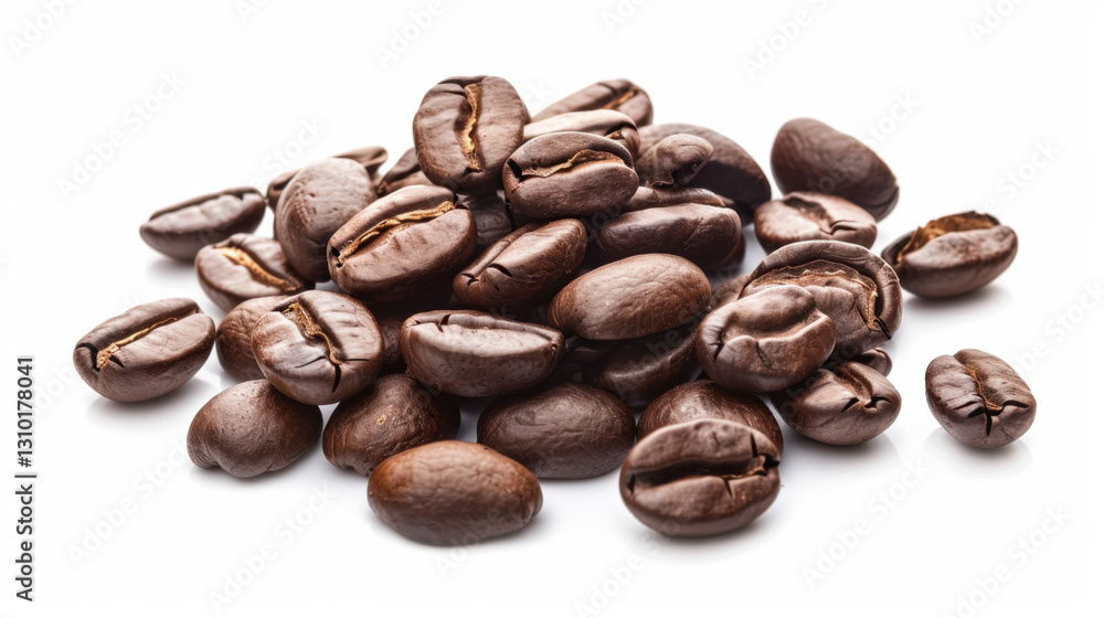 coffee beans on white background coffee beans on white background