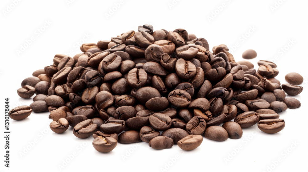 coffee beans on white background coffee beans on white background