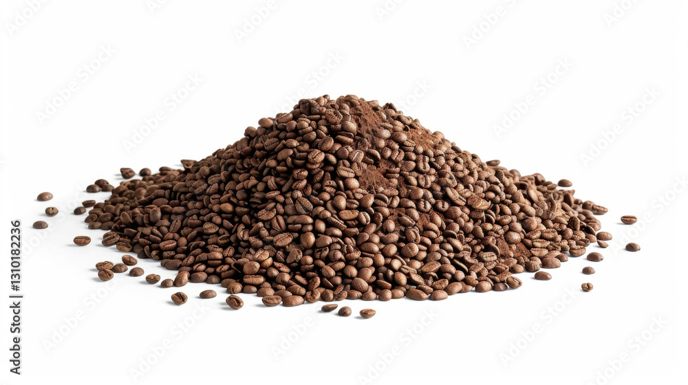 coffee beans on white background coffee beans on white background