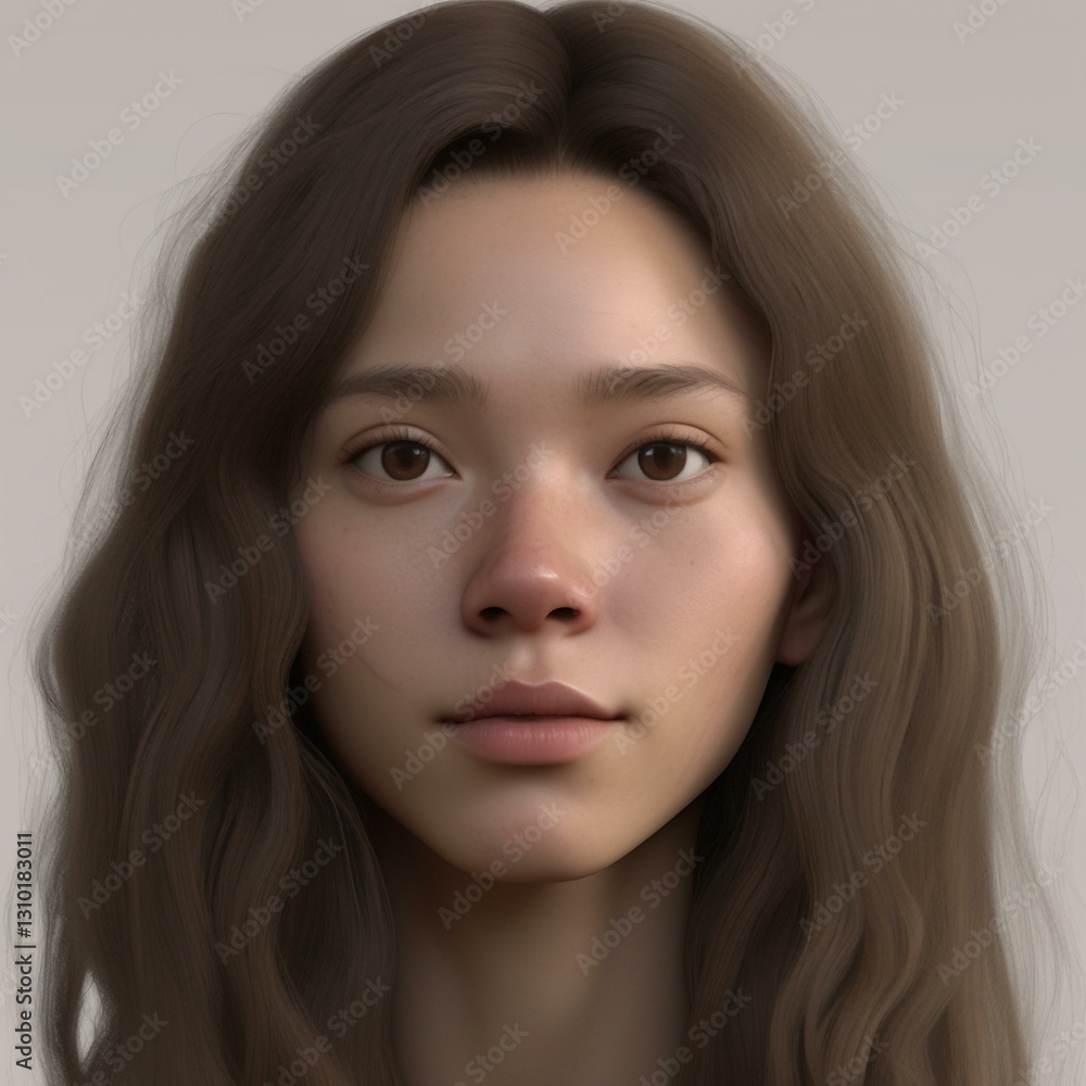 A highly detailed, hyper-realistic close-up portrait of an AI-generated human face. This digital artwork features lifelike skin textures, expressive eyes, and natural lighting. A highly detailed, hyper-realistic close-up portrait of an AI-generated human face. This digital artwork features lifelike skin textures, expressive eyes, and natural lighting.