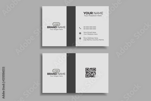 Minimal Business Card Template | White Minimal Business Card