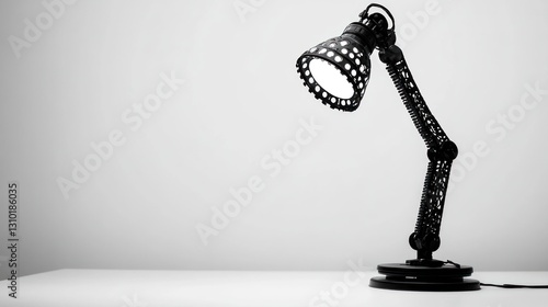 Modern Lamp on Table, Simple Style photo