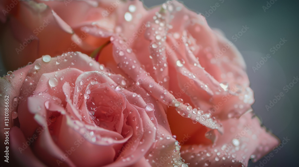 pink rose with water drops pink rose with water drops