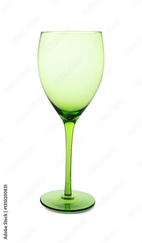Obraz premium One empty clean glass isolated on white