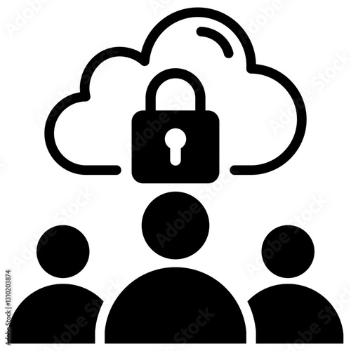 Secure Cloud Icon