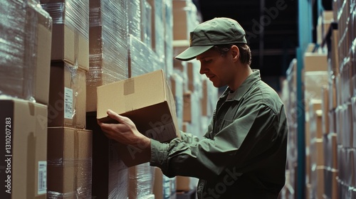 Wallpaper Mural Worker Handling Packages Torontodigital.ca