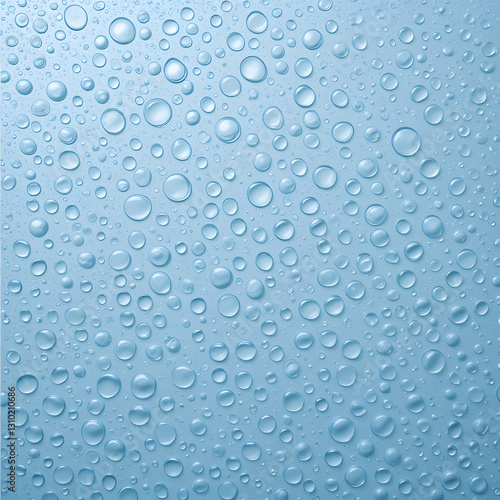 Wallpaper Mural water drops on blue. Large water drops Torontodigital.ca