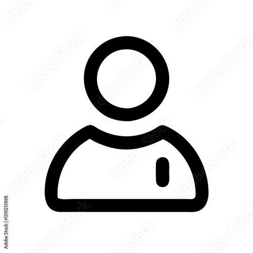 User profile icon representing individuality and connection concept