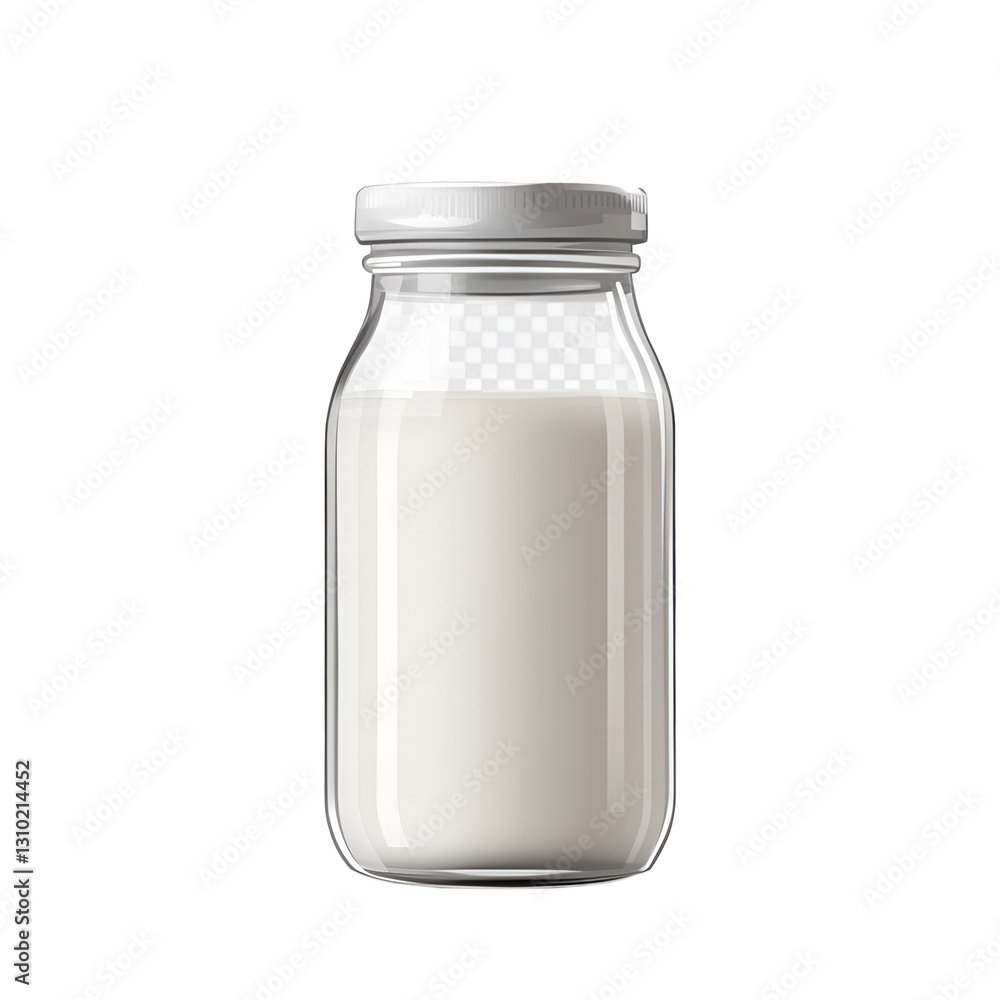Ceramic milk jar isolated on transparent background Ceramic milk jar isolated on transparent background