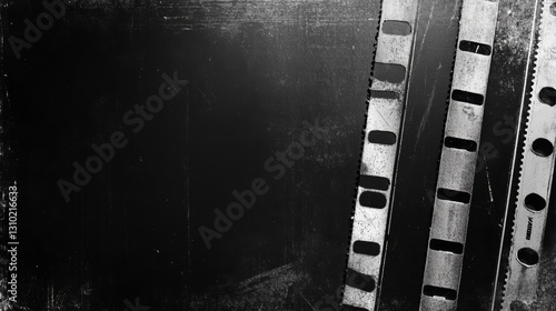 Vintage Film Strips on Dark Background photo