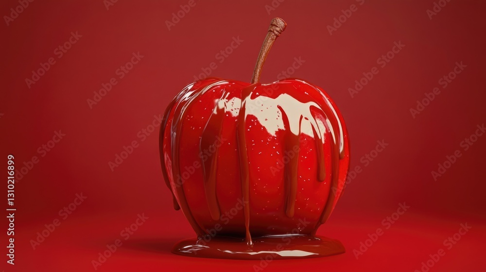 Obraz premium Chocolate Dipped Apple