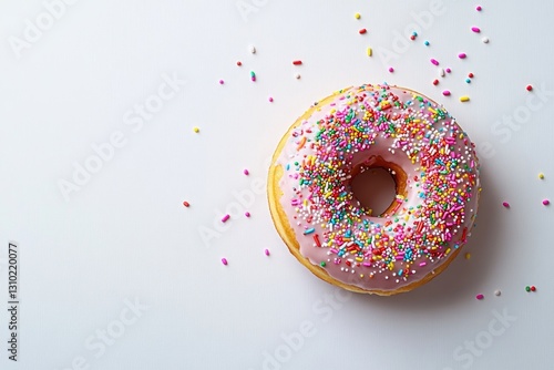 Colorful Sprinkles Doughnut