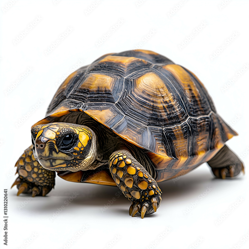 Obraz premium Close-Up of Endangered Turtle: A Wildlife Conservation Effort & Reptile Enthusiast's Dream