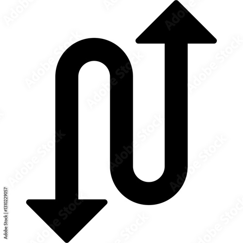 Zigzag Arrow Icon