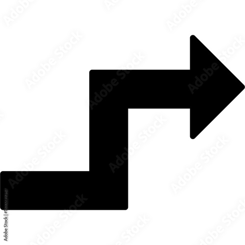 Zigzag Arrow Icon