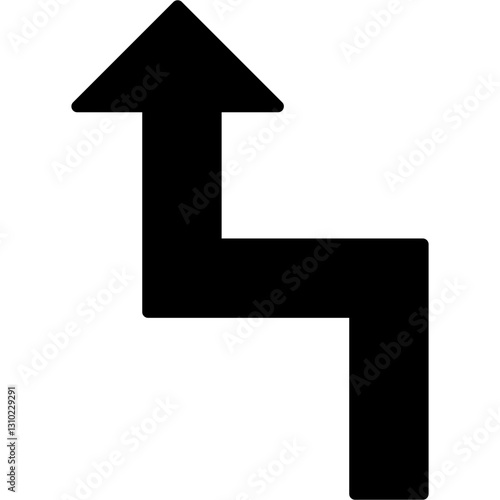 Zigzag Arrow Icon