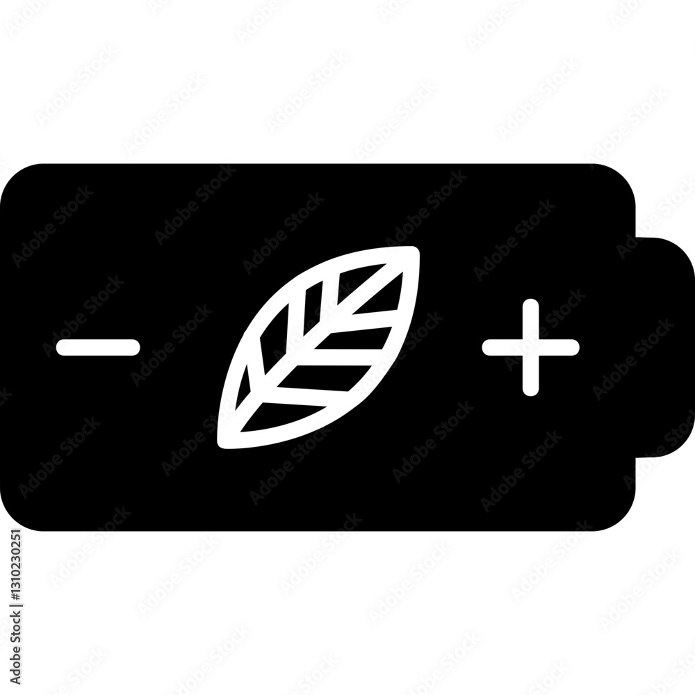 Obraz premium Battery Eco Icon