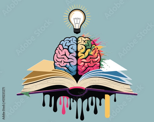 Knowledge of books, brains, and bulbs.