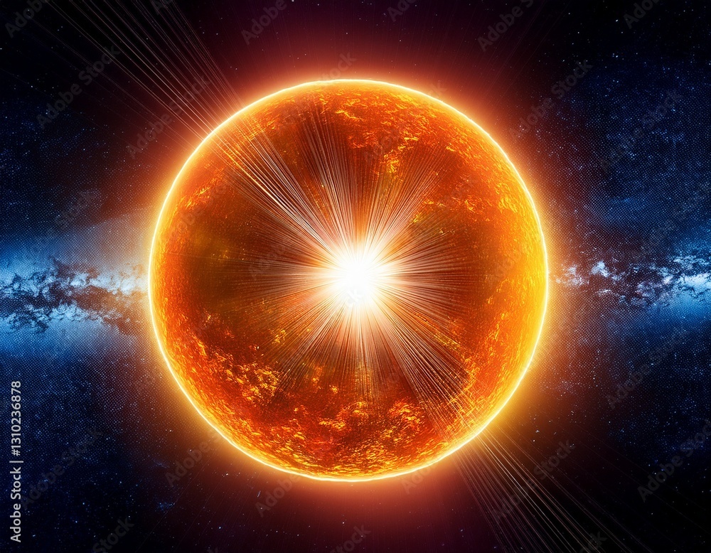 Obraz premium sun and earth