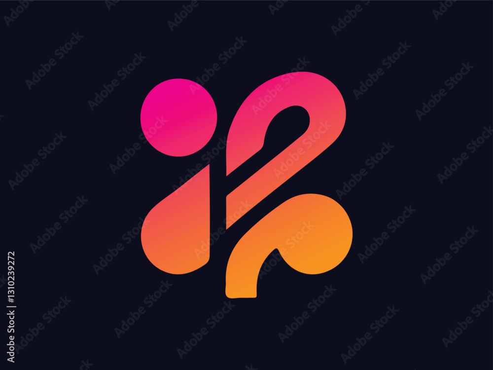 Obraz premium Abstract K Letter Logo