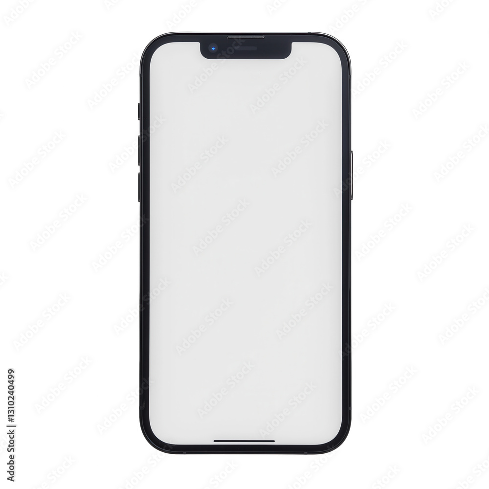 a modern mobile smartphone with a blank screen a modern mobile smartphone with a blank screen