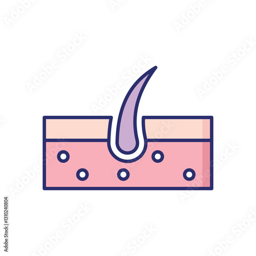Hair Follicle vector icon