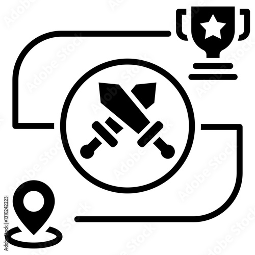 Challenge Glyph Icon