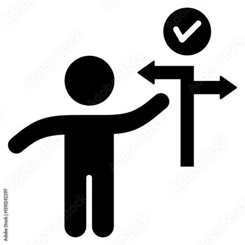 Decision Making Glyph Icon