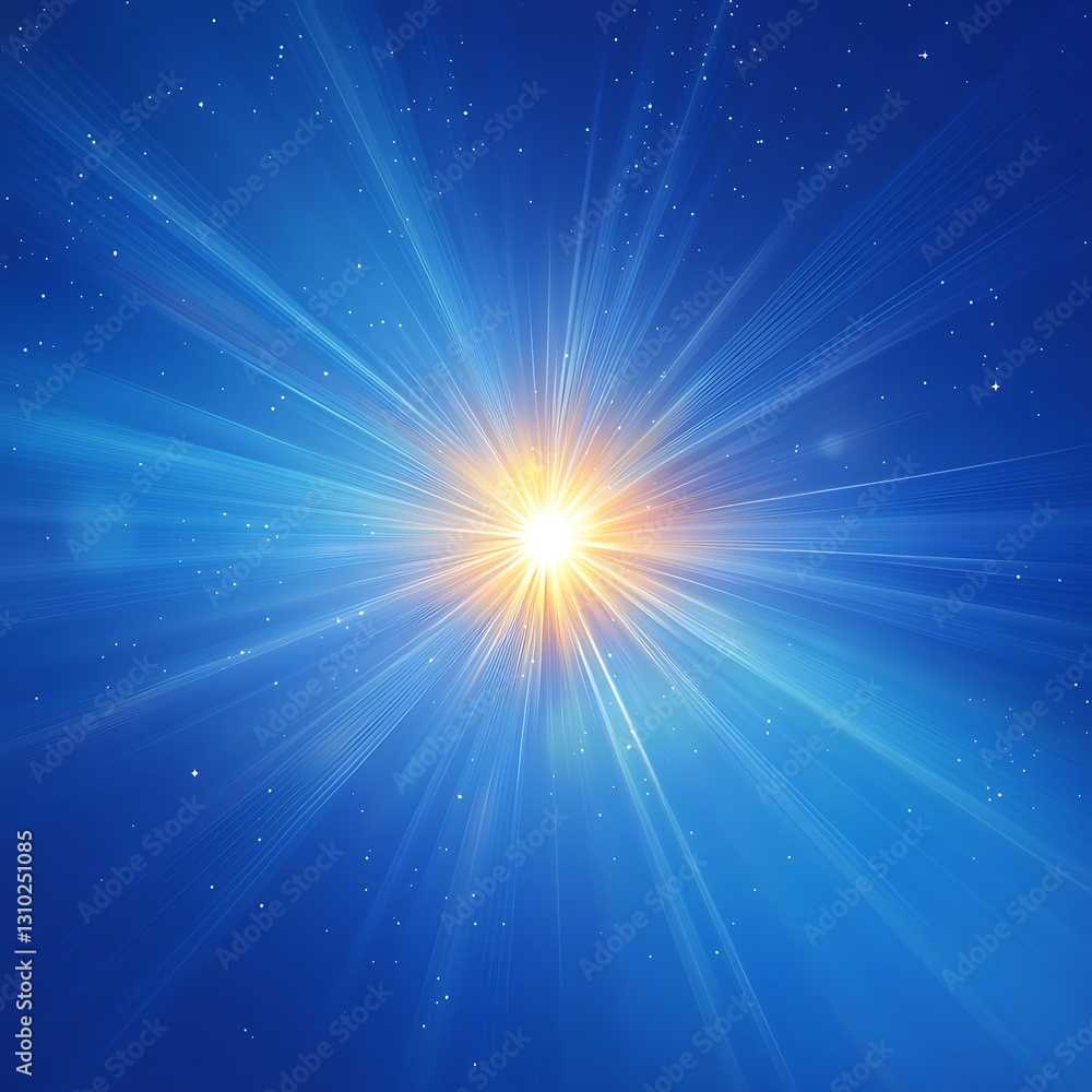 Bright Starburst in Night Sky Bright Starburst in Night Sky