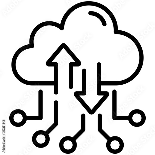 Cloud Traffic Icon
