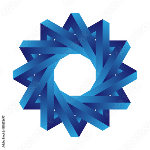 Gradient Overlapping Stars