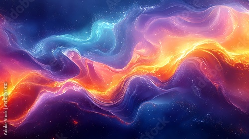 Vibrant abstract background with swirling colors picture