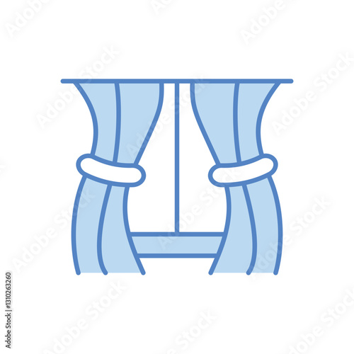 Curtain Vector icon