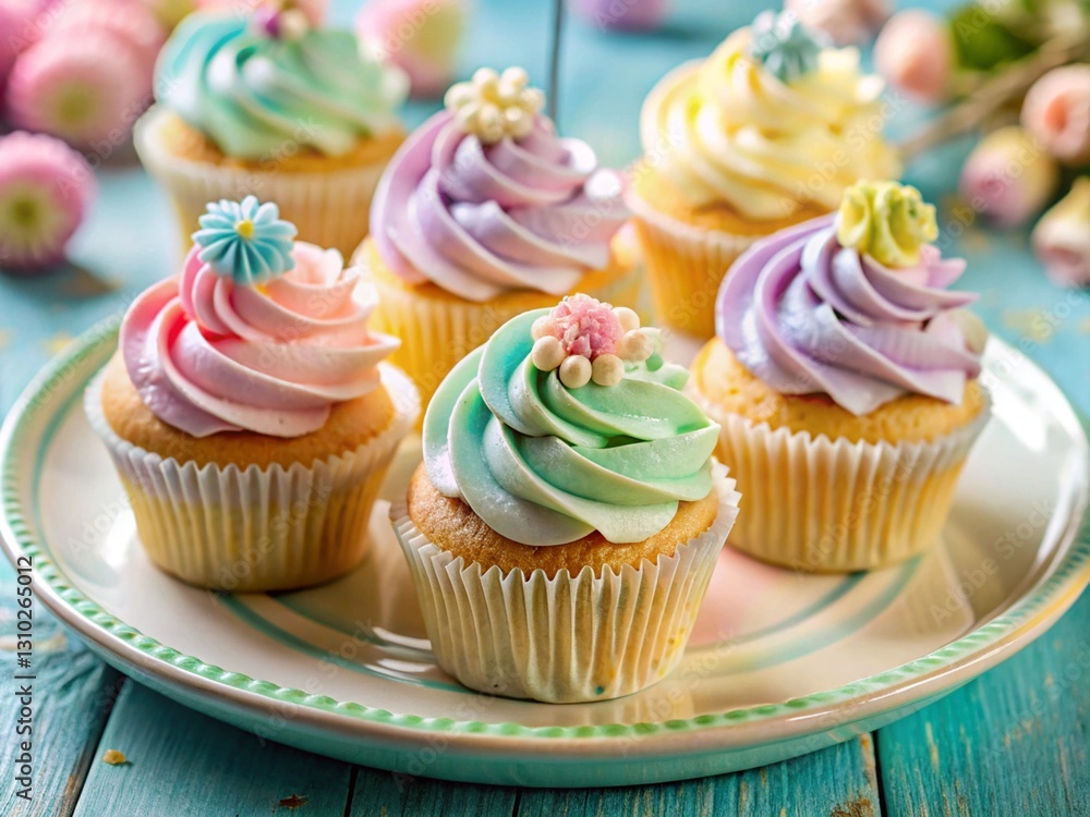 cupcakes with cream and sprinkles cupcakes with cream and sprinkles