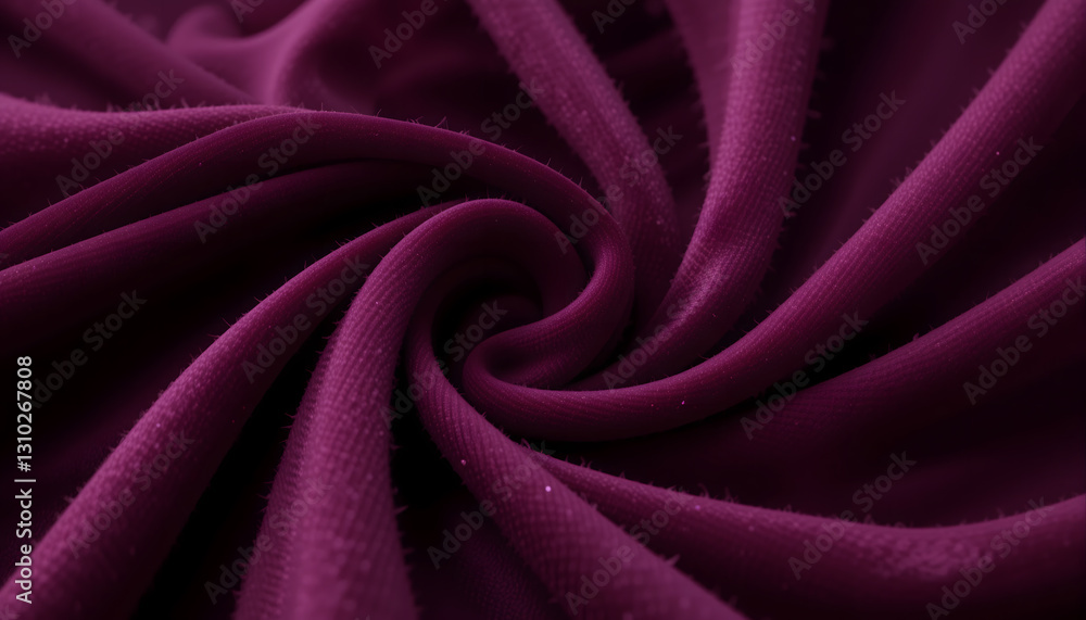 Fototapeta premium Soft Velvet Fabric with Dramatic Folds and Shadows