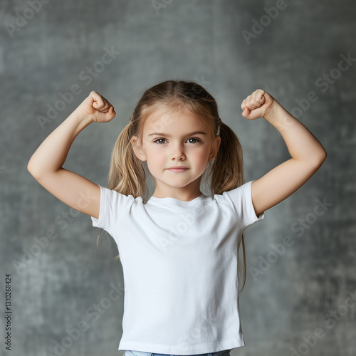 kraft, pose, posing, stärke, nicht aufgeben, willensstärke, superwoman, supergirl, girlie, frau, kind, leute, hand, lächelnd, schönheit, person, business, junge, gesicht, lächeln, ausbildung, ausdruck