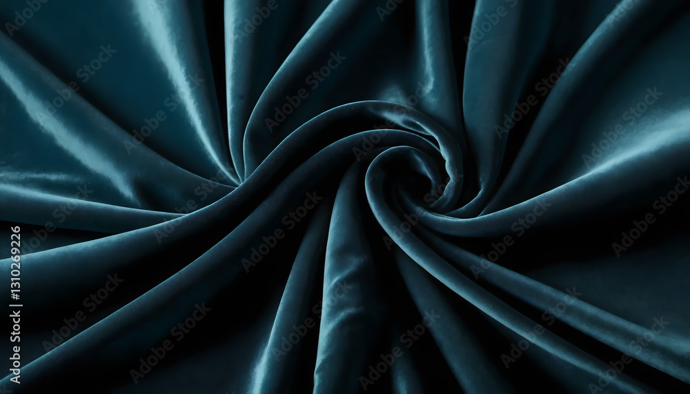 Obraz premium Soft Velvet Fabric with Dramatic Folds and Shadows