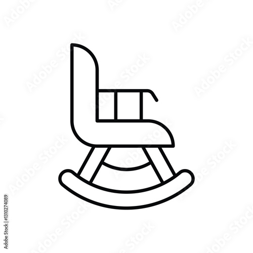 Rocking Chair Vector icon