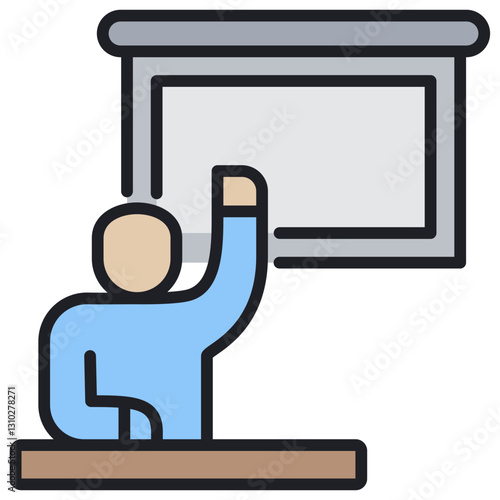 Training Lineal Color Icon